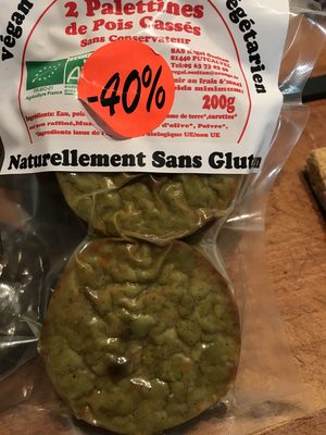 2 palettines de pois cassés