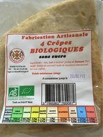 4 Crêpes Biologiques Sans Sucre