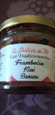 Les délices de Flo confiture framboise kiwi banane