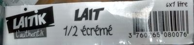 Lait Ecrémé stérilisé U.H.T. Pack de 6 x 1 Litre