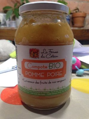 Compote Bio Pomme Poire front packaging