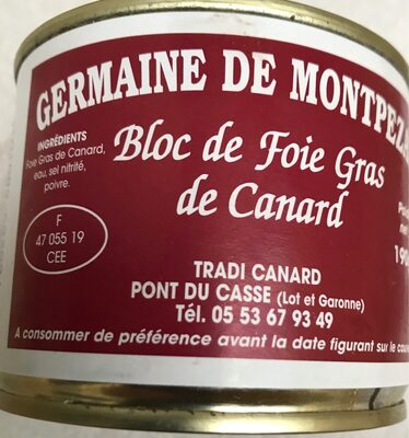 Bloc de foie gras de canard