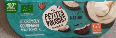 Les petits pousses au lait de coco front packaging