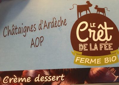 Crème dessert châtaigne