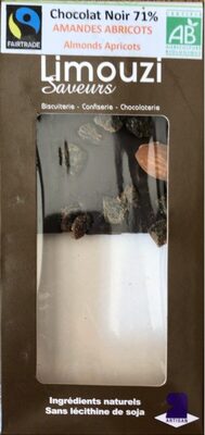 Chocolat noir 71% Amandes Abricots
