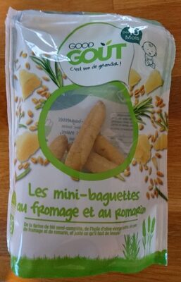 Mini baguette au fromage et romarin front packaging