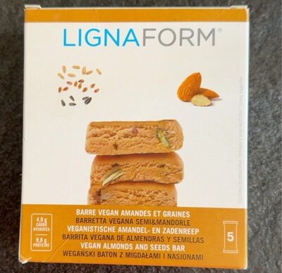 Barres vegan amandes et graines