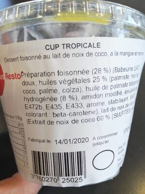 Cup tropicale Crous