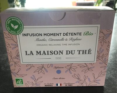 Infusion moment détente front packaging