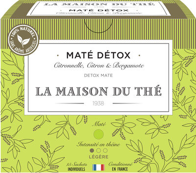 Maté detox front packaging