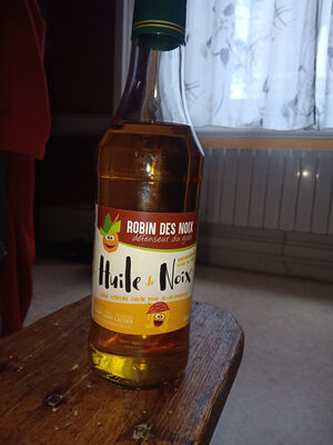 Huile de noix front packaging