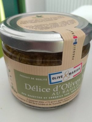 Délice d'olives vertes au basilic