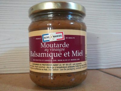 Moutarde au vinaigre balsamique et miel