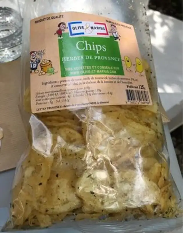 Chips aux herbes de Provence front packaging