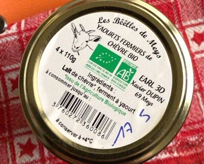 Yaourt fermier chevre bio