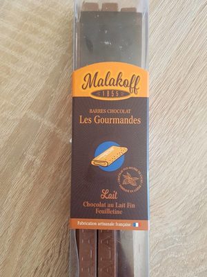 Barres chocolat les gourmandes