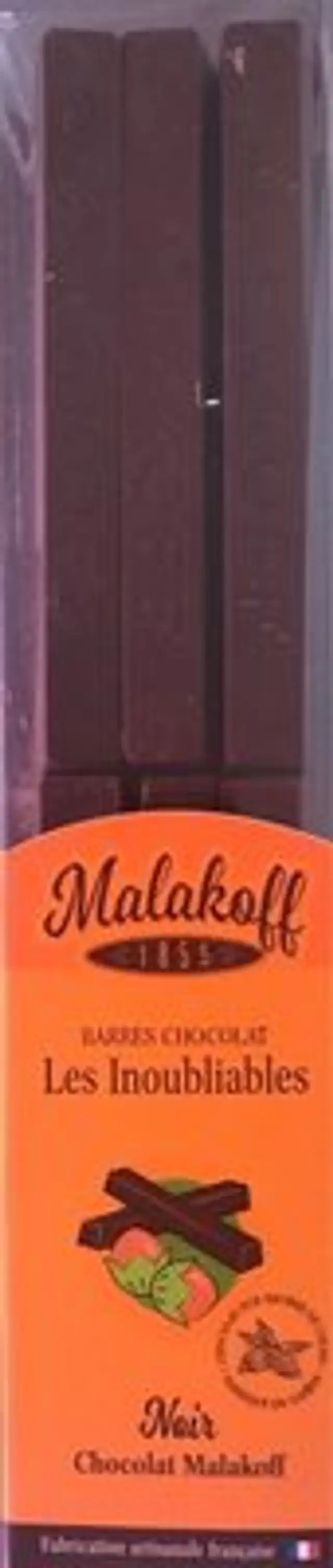Barre chocolat front packaging