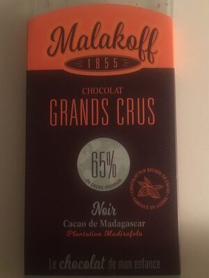 Chocolat grands crus noir 65% Madagascar