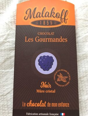 Chocolat noir Mure cristal