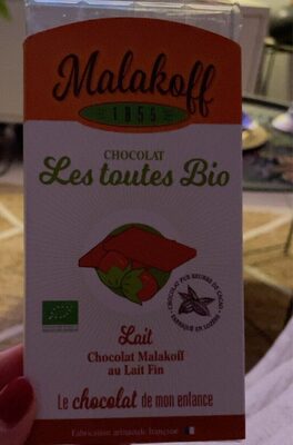 Chocolat malakoff au lait fin