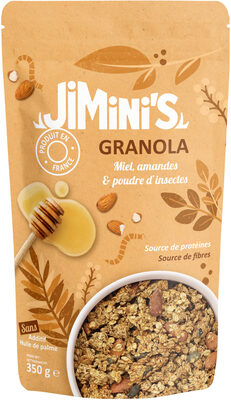 Granola miel, amandes &poudre d’insectes