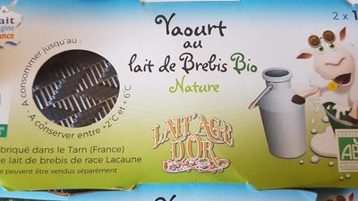 Yaourt au lait de brebis bio nature