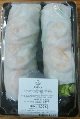 Rouleau de printemps aux crevettes