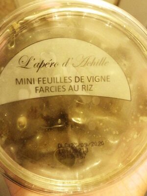 Mini feuille de vigne farci au riz