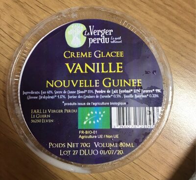 Crème glacée Vanille nouvelle Guinee