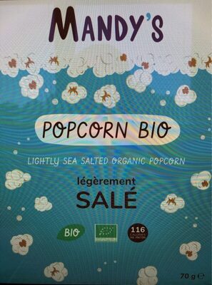 Popcorn légèrement salé front packaging