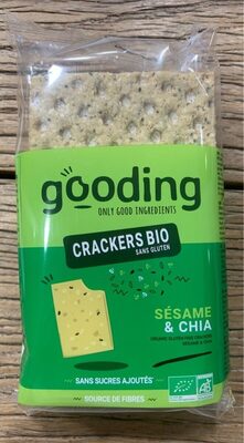 Crackers bio sans gluten front packaging