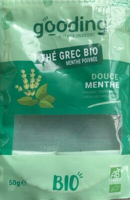 Thé grec bio front packaging