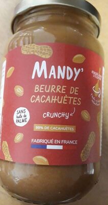 Beurre de cacahuète crunchy front packaging