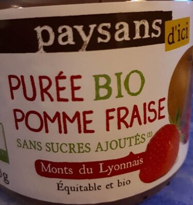 Purée bio Pomme Fraise