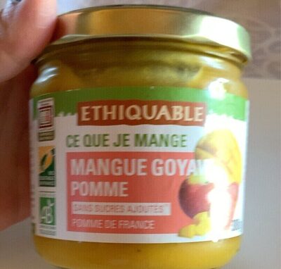 Compote mangue goyave pomme front packaging