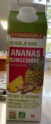 Jus ananas gingembr