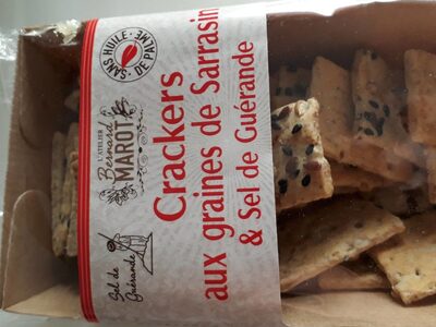 Crackers aux graines de Sarrasin et Sel de Guérande
