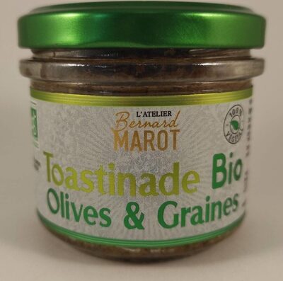 Toastinade Bio Olives & Graines front packaging