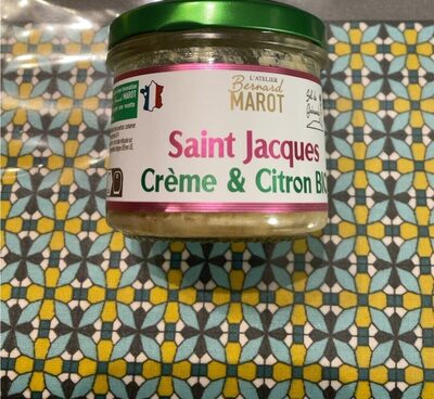 St jacques crème et citron bio