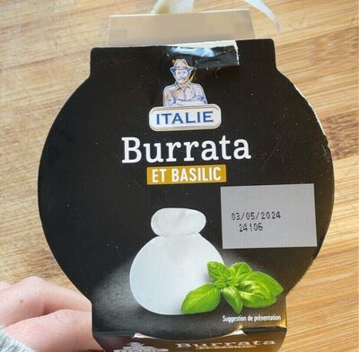Burrata et basilic
