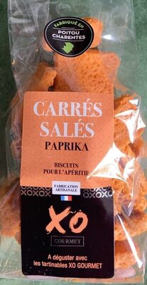 Carrés salés paprika front packaging