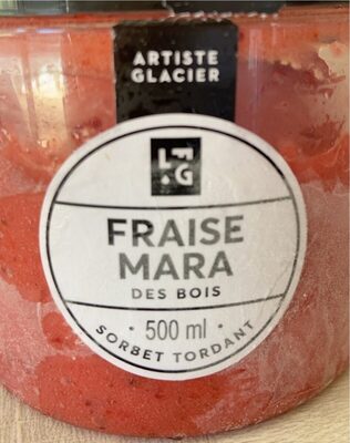 Sorbet fraise front packaging