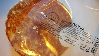 Blinis front packaging