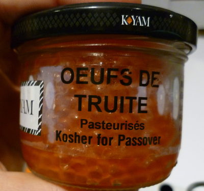 Œufs de Truite Pasteurisés Casher front packaging