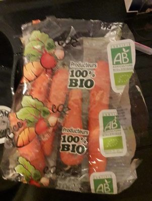 Carottes bio front packaging