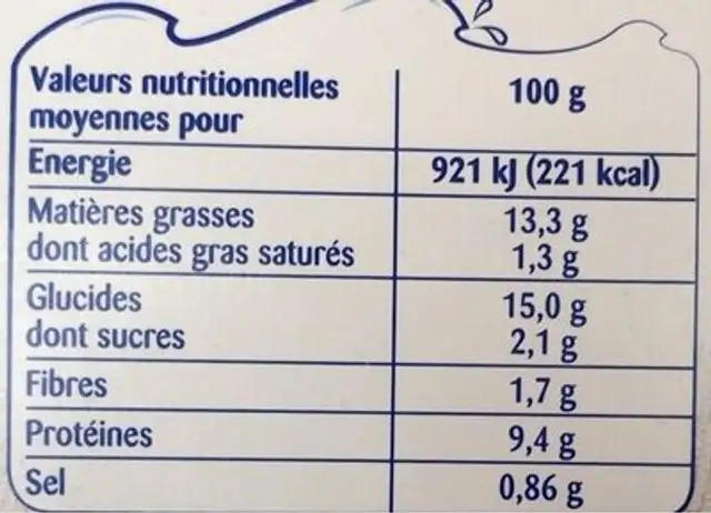 nuggets de merlu blanc. Du cap nutrition facts table