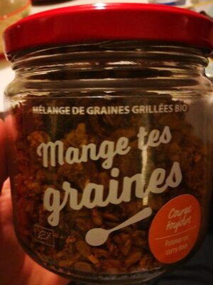 Graines grillé au curry front packaging