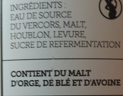 Blanche ingredients label