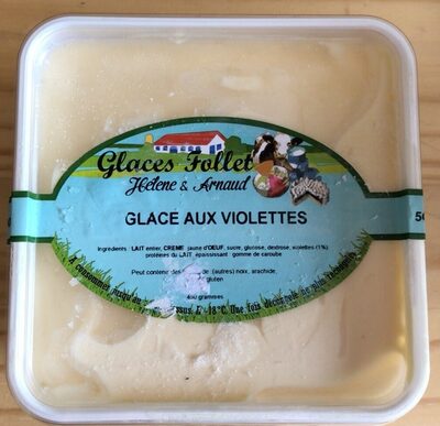 Glace aux violettes