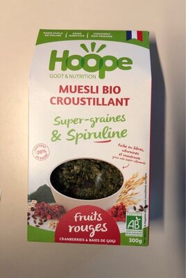 Müesli bio croustillant front packaging